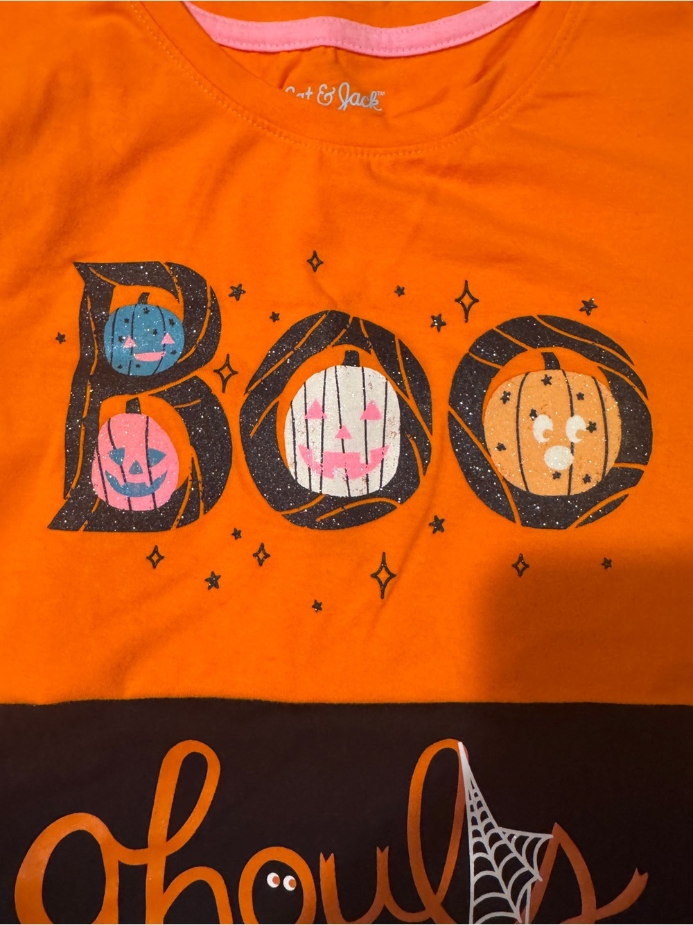 Cat & Jack Kids' Halloween Graphic Short Sleeve Tee, Bundle of Tee Shirts - Picture 2 of 9